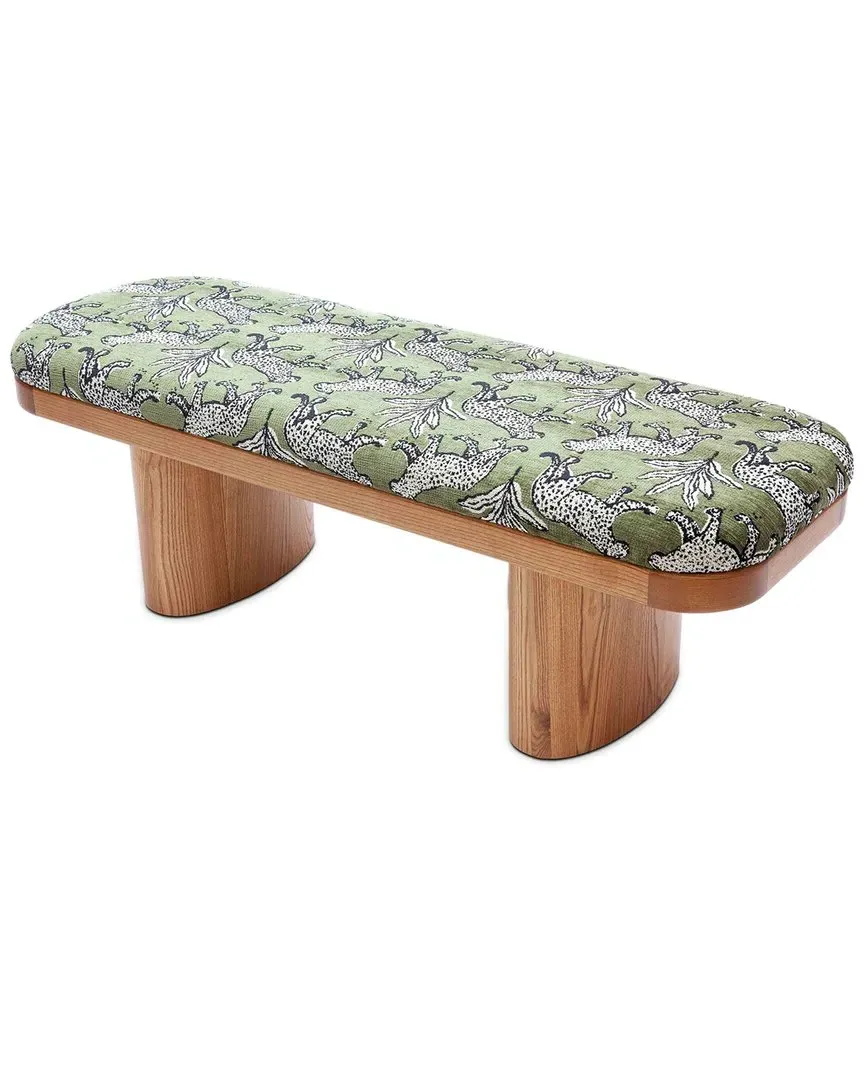 Ollie Bench - Olive Green, Jacquard image