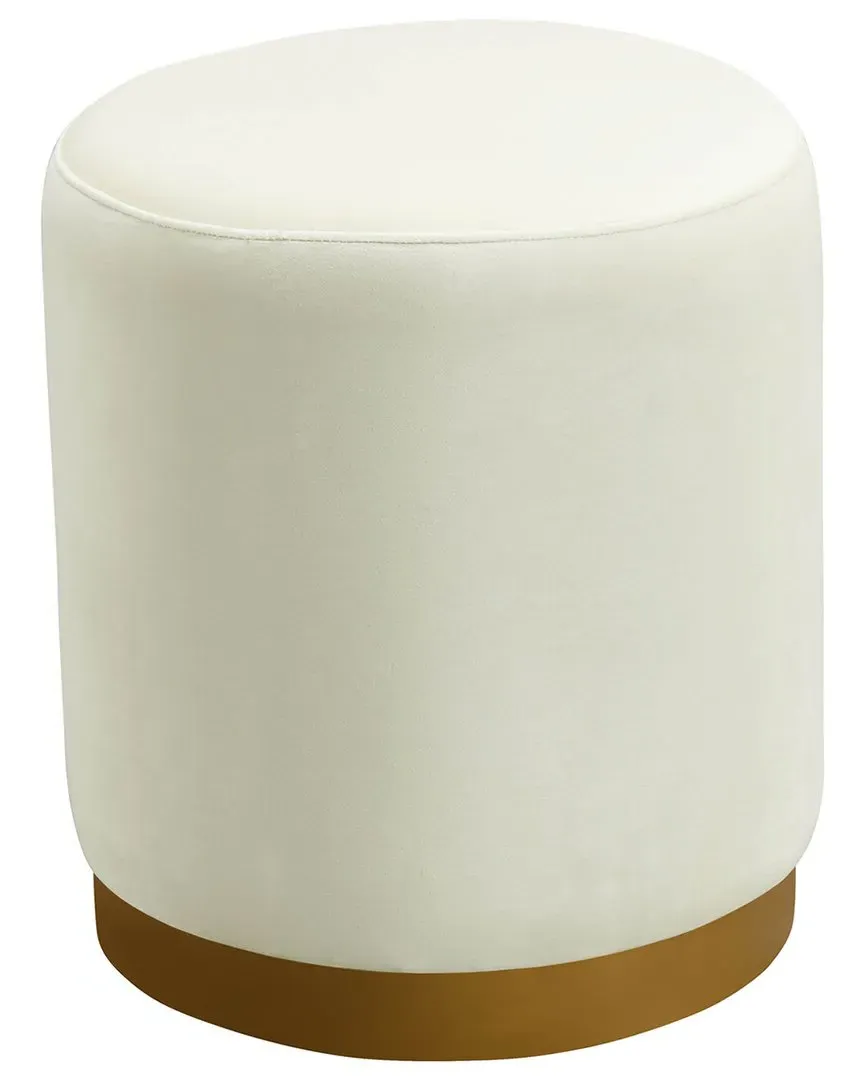 Opal Velvet Ottoman - Cream image