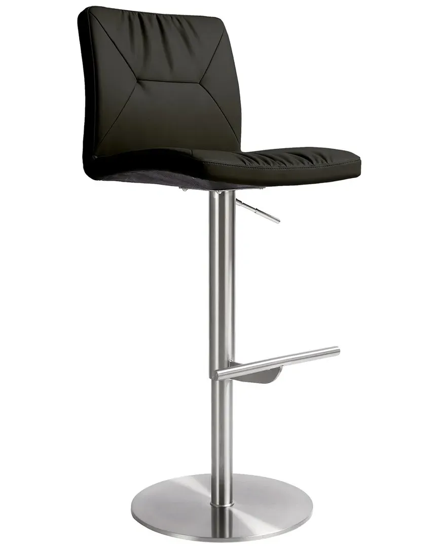 Paddy Adjustable Stool - Black, Vegan Leather image