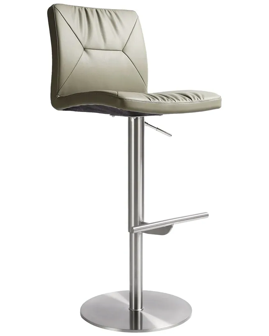 Paddy Adjustable Stool - Grey, Vegan Leather