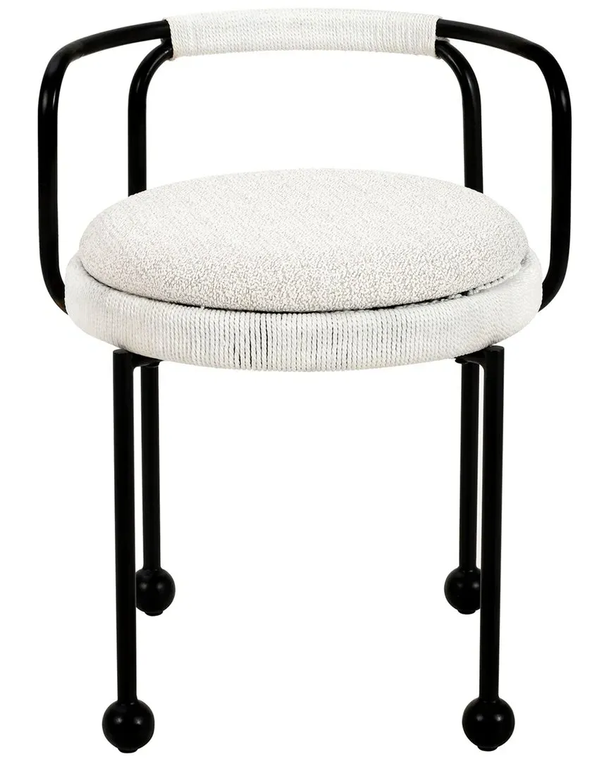 Pansy Outdoor Dining Chair - Cream, Iron