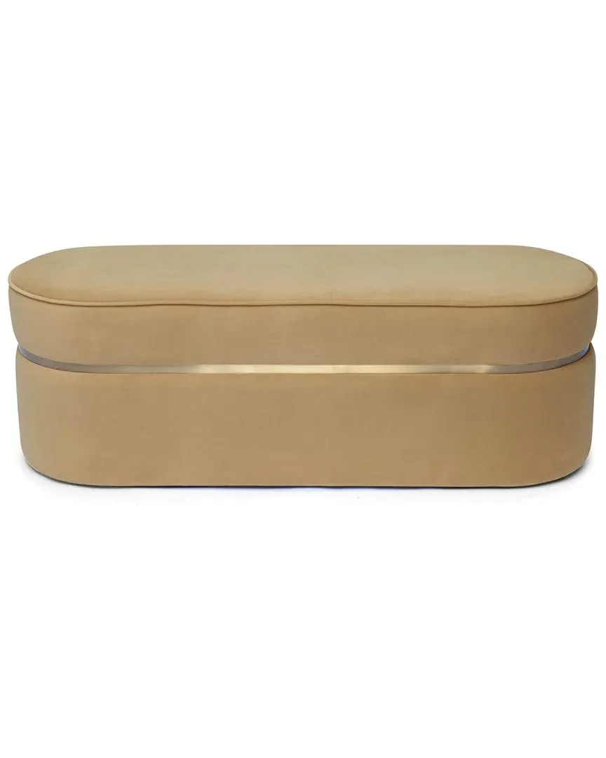 Pomp Velvet Bench - Honey