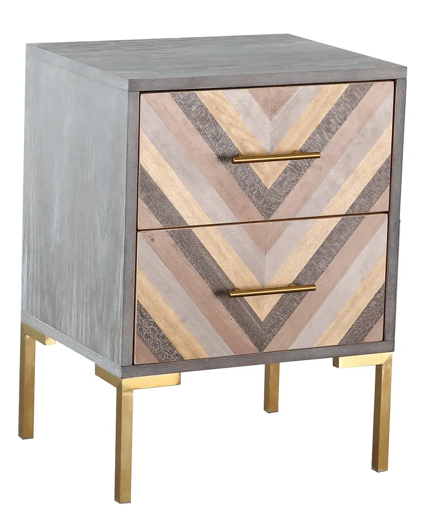 Quinn Side Table - Grey, MDF image