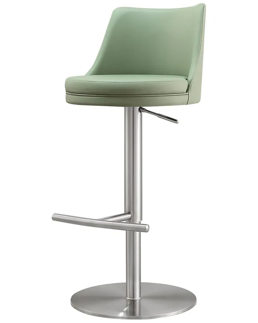 Reagan Adjustable Stool - Blue, Vegan Leather image