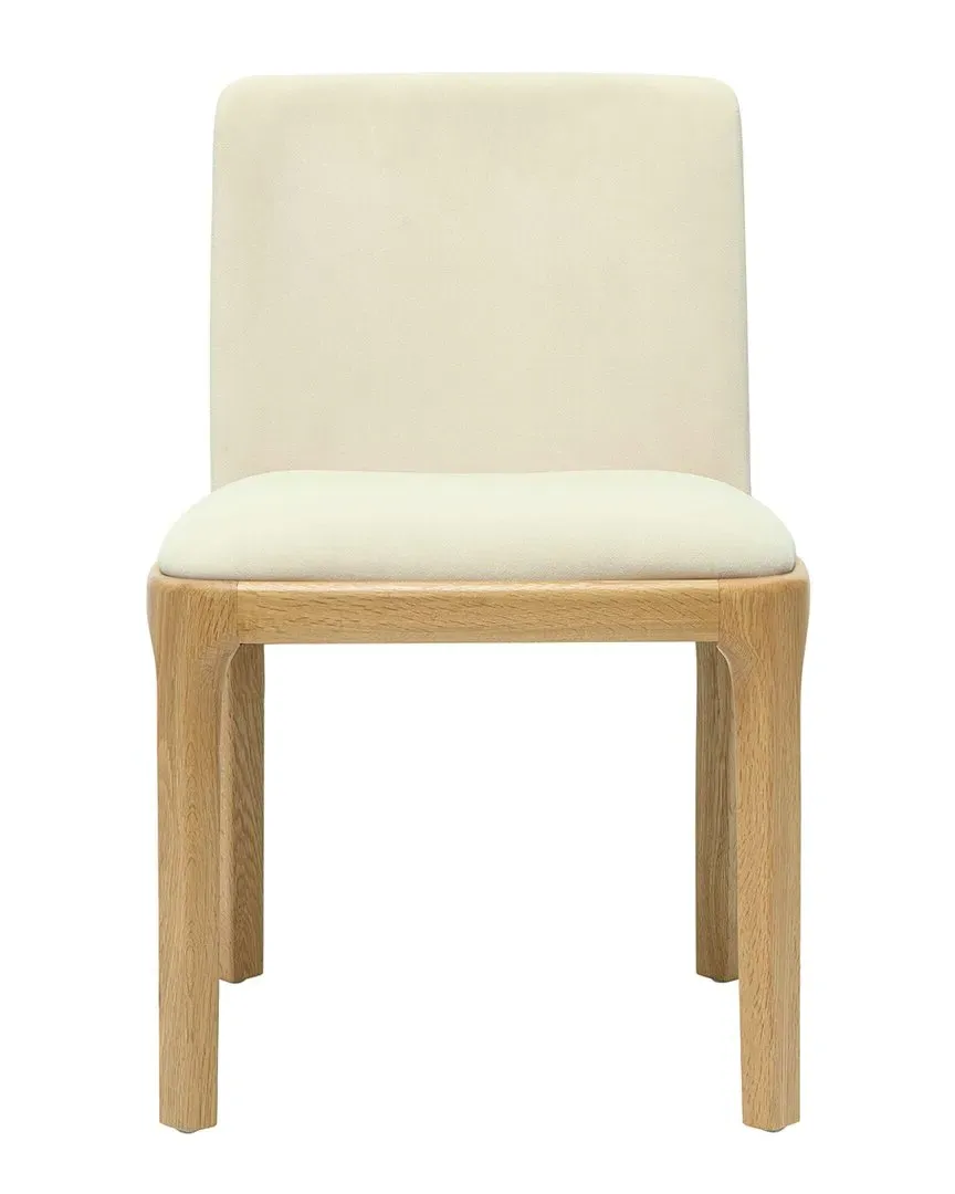 Rebecca Performance Velvet Dining Chair - Cream