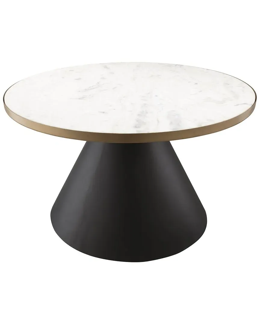 Richard Round Coffee Table - White, Marble image