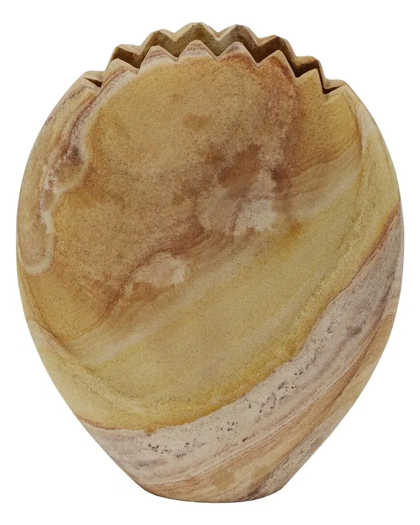 Saava Mantis Stone Vase - Beige, Sandstone