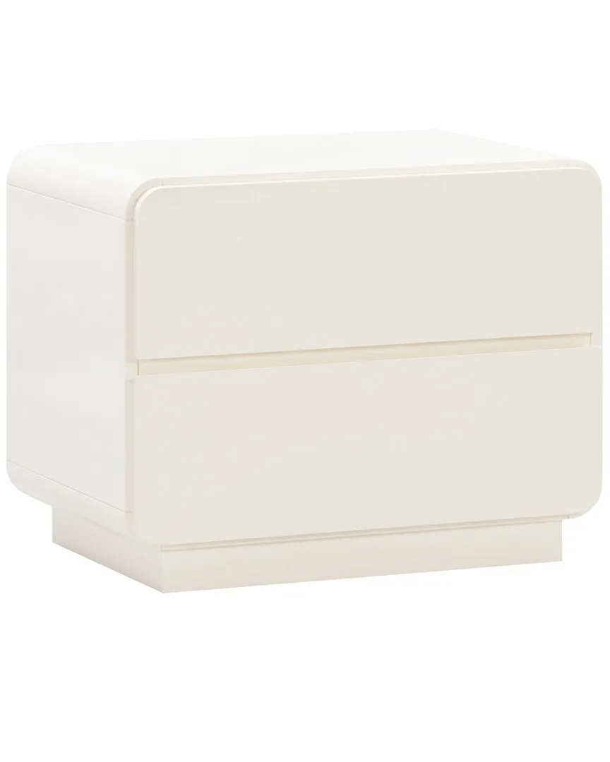 Sagura Nightstand - Cream, Acacia