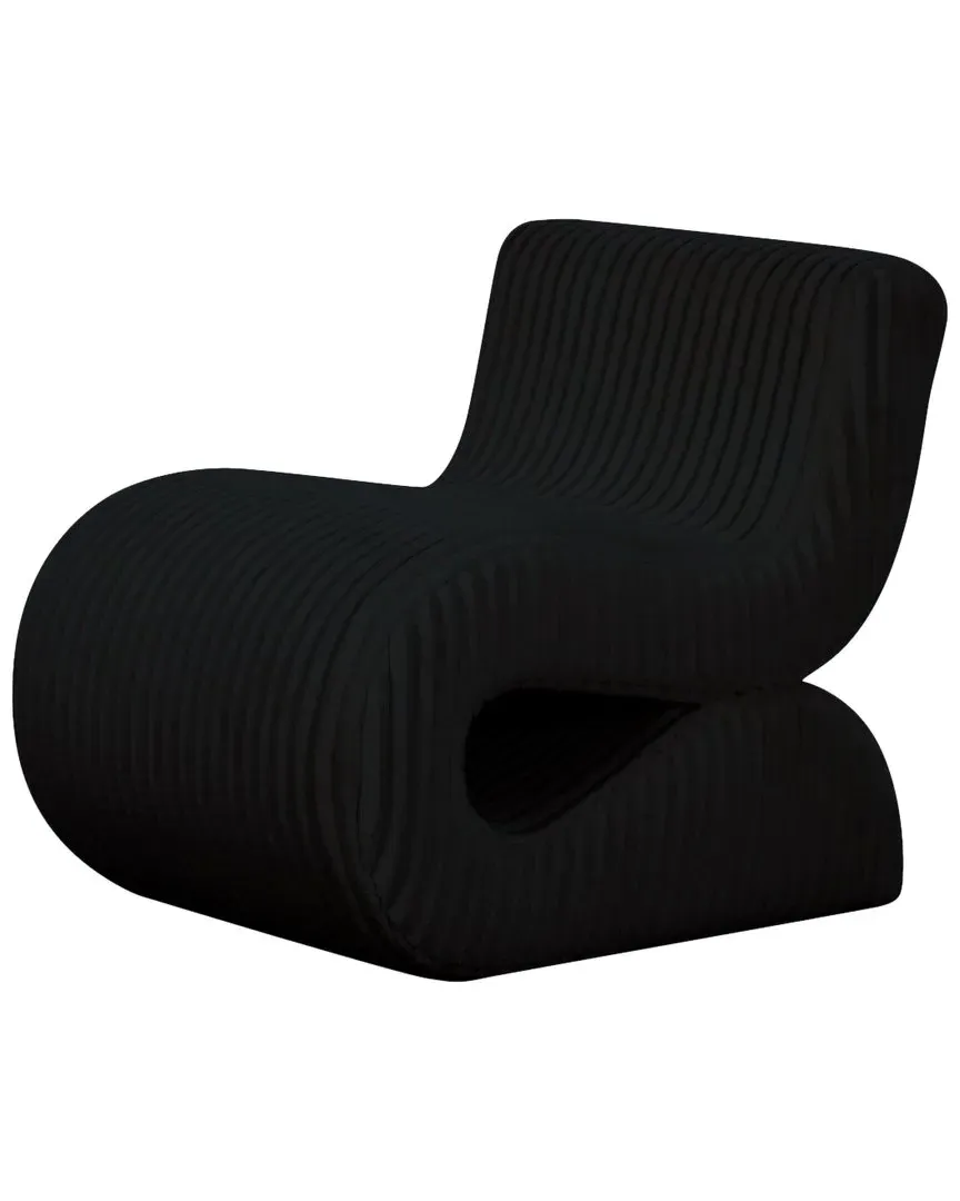 Senna Oversized Accent Chair - Black, Corduroy image