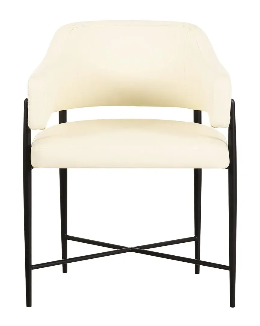 Sezanne 2-Tone Jacquard Dining Chair - Cream