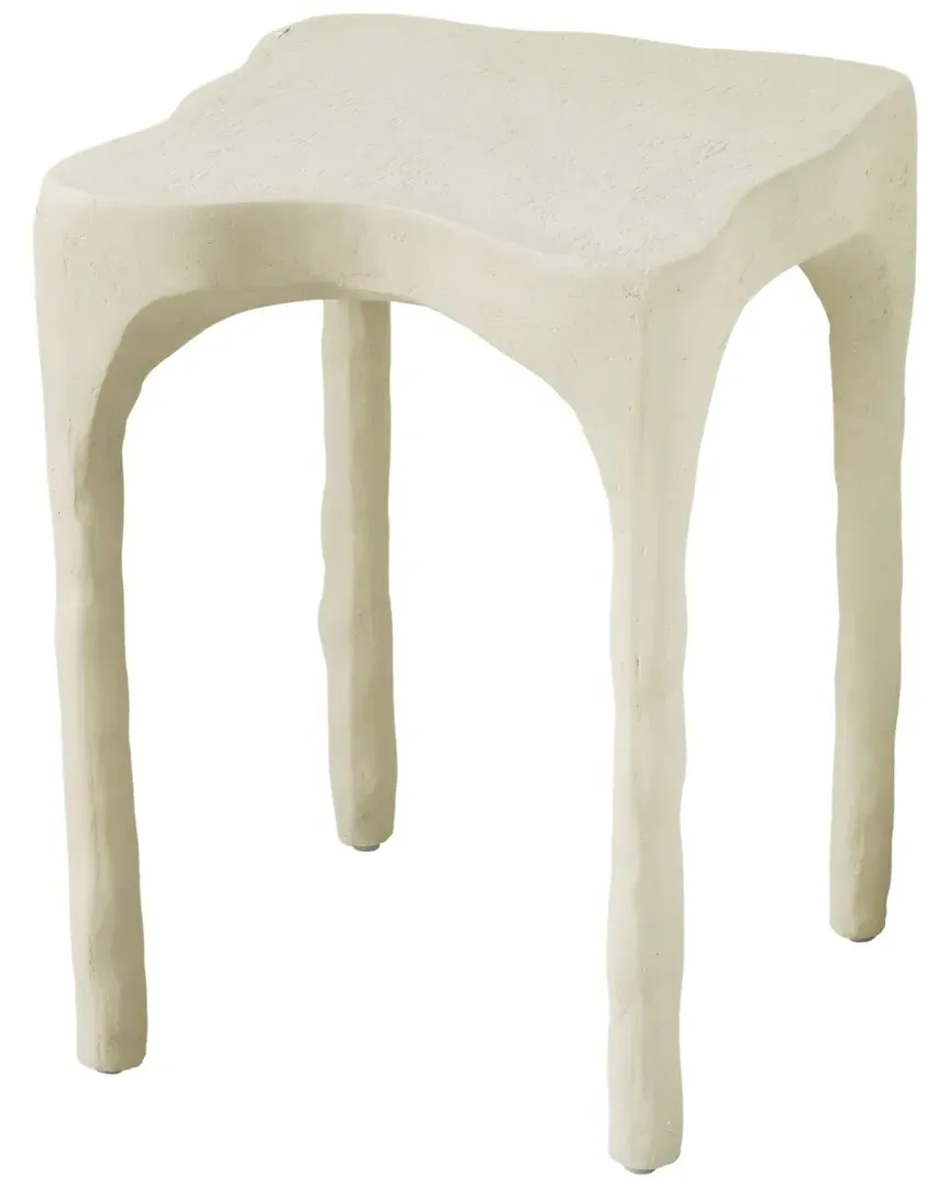 Skully Textured Side Table - Cream, Fiberstone image