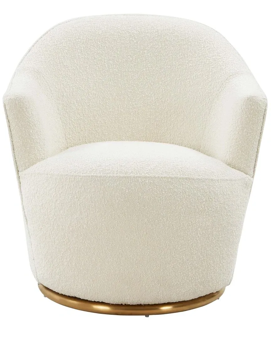Skyla Boucle Swivel Chair - Cream image