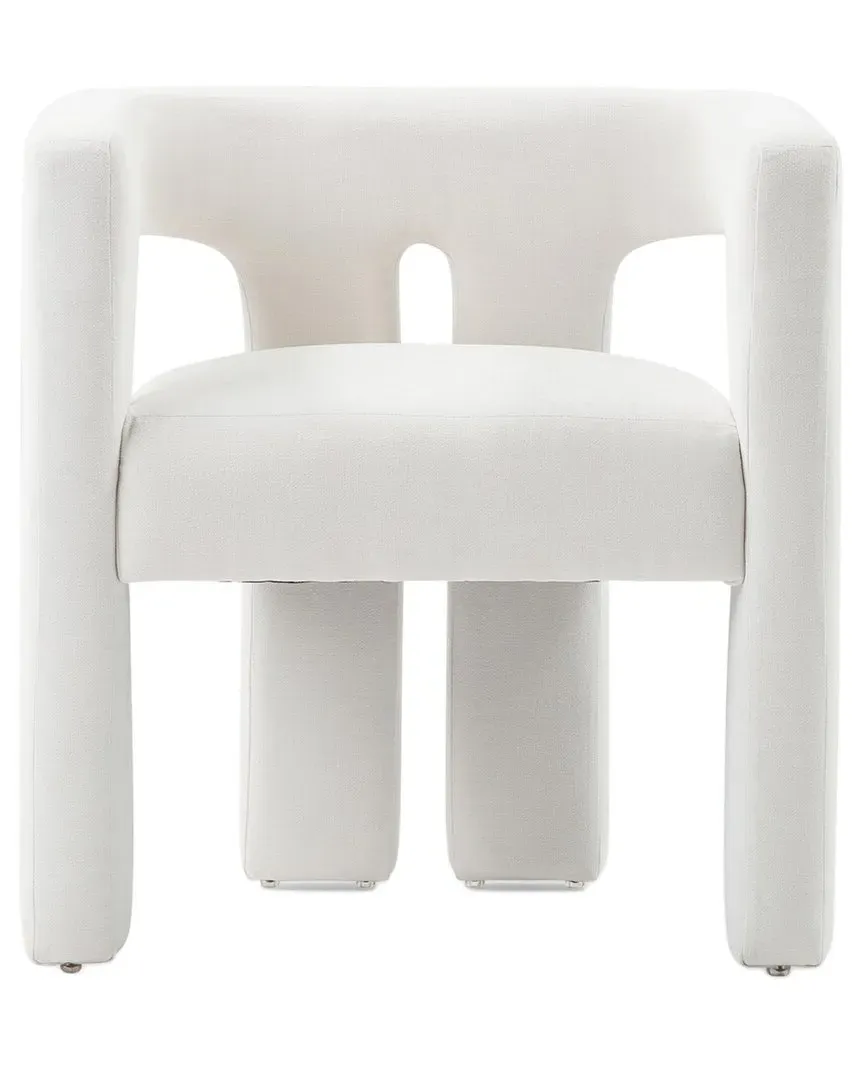 Sloane Upcycled Fabric Chair - White