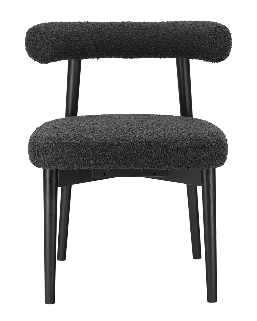 Spara Boucle Side Chair - Black, Ash image