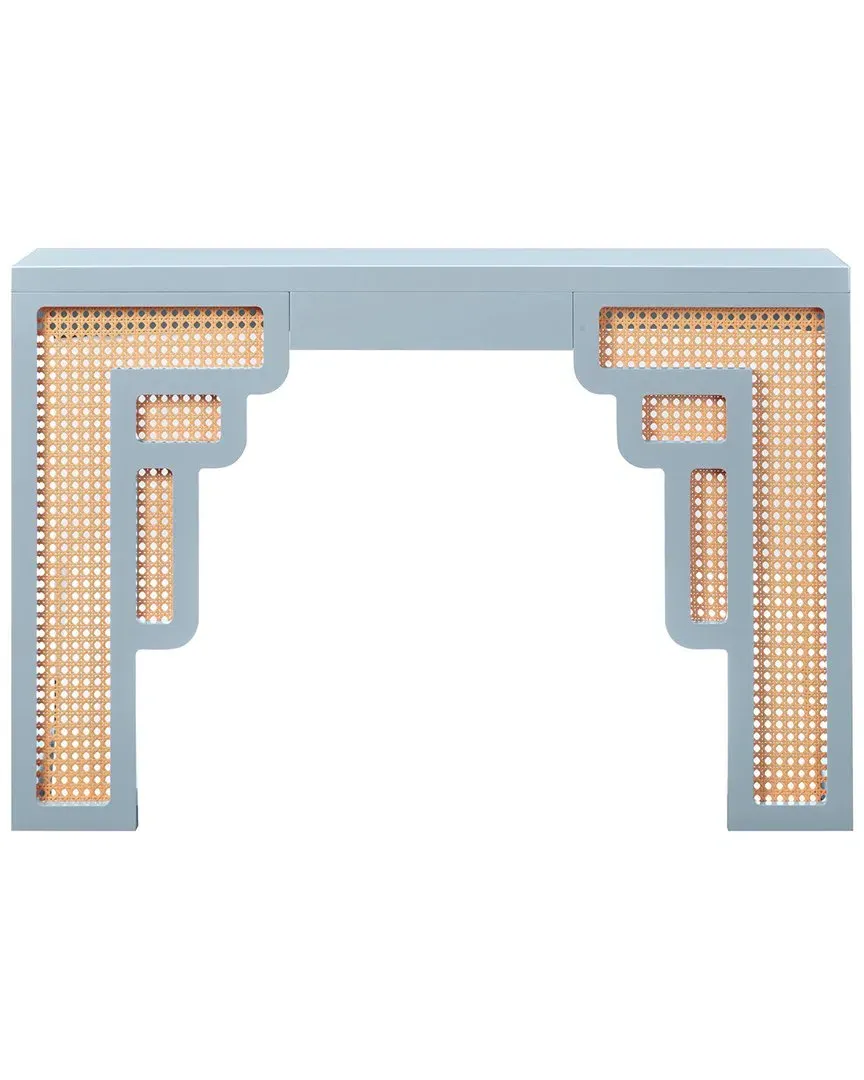 Suzie Rattan Console Table - Blue, MDF image