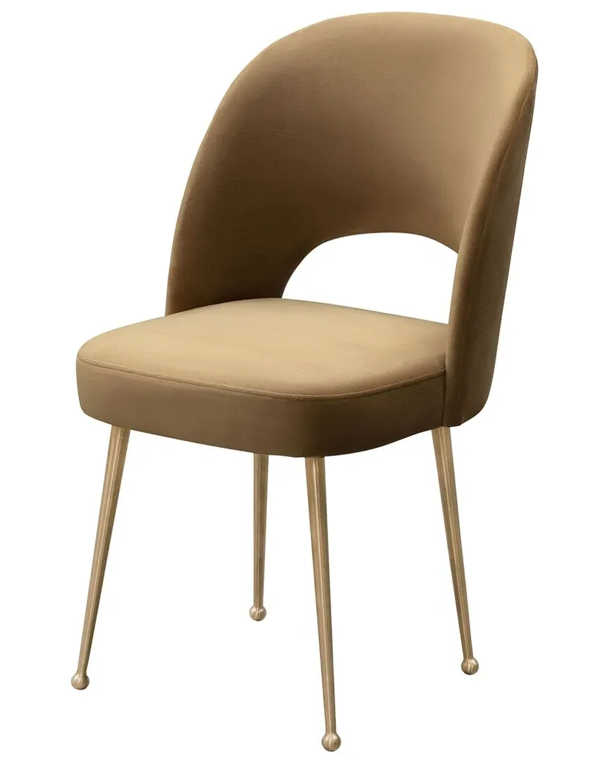 Swell Velvet Dining Chair - Red