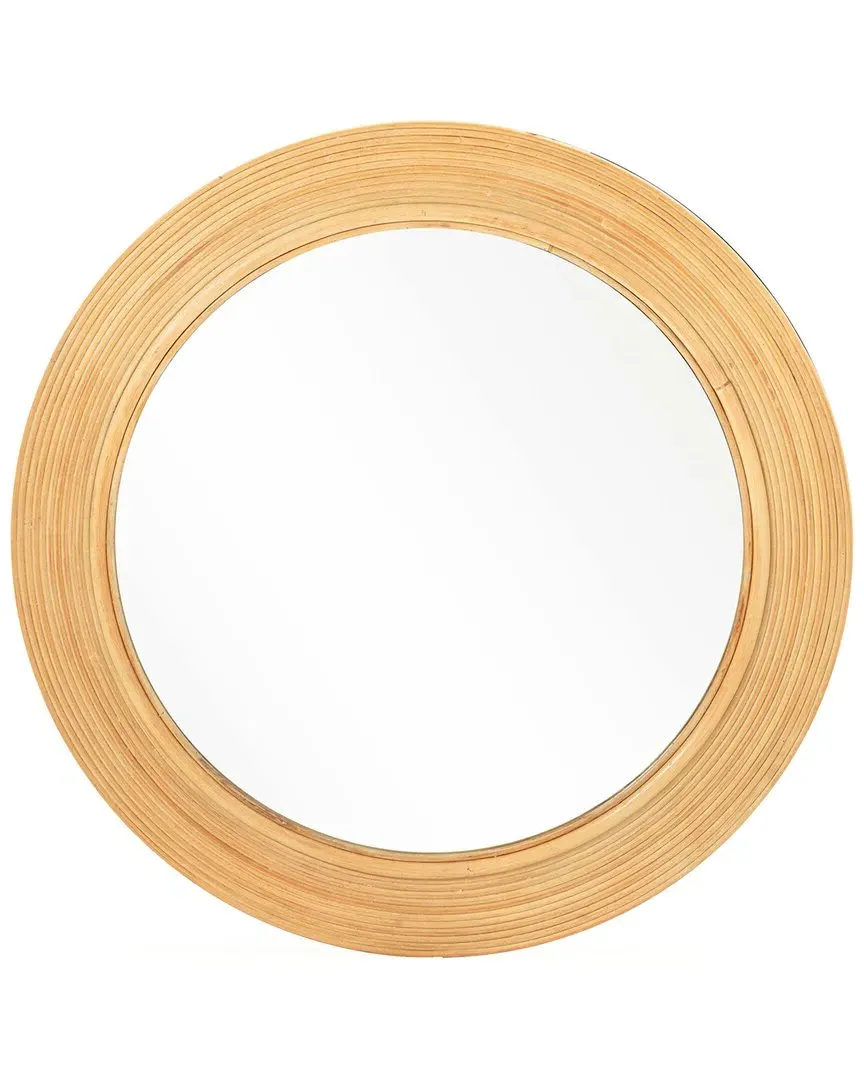Tanya Round Wall Mirror - Natural, Rattan