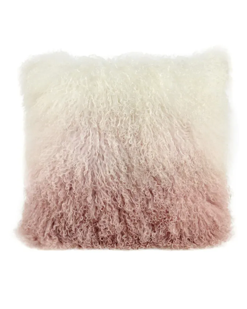 Tibetan Sheep Gradient Pillow - Blush