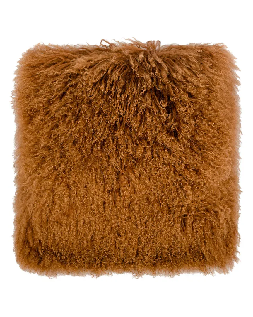 Tibetan Sheep Large Pillow - Copper image