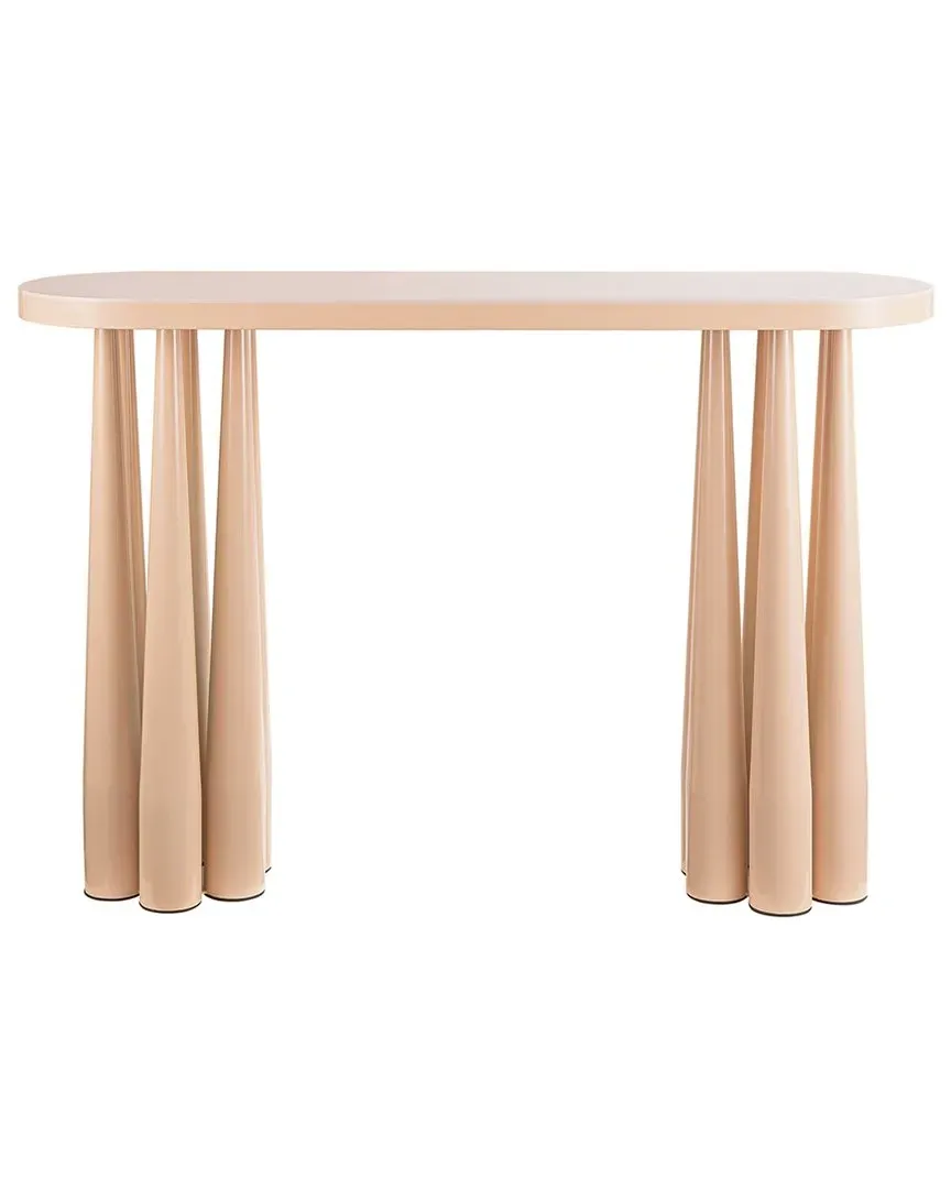 Titan Glossy Console Table - Rose, MDF