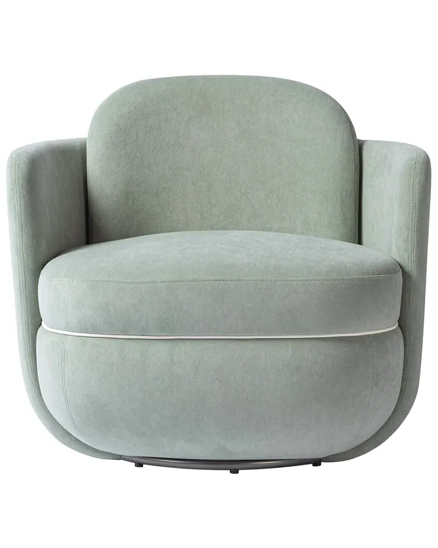 Wolfie Swivel Chair - Green, Velvet image