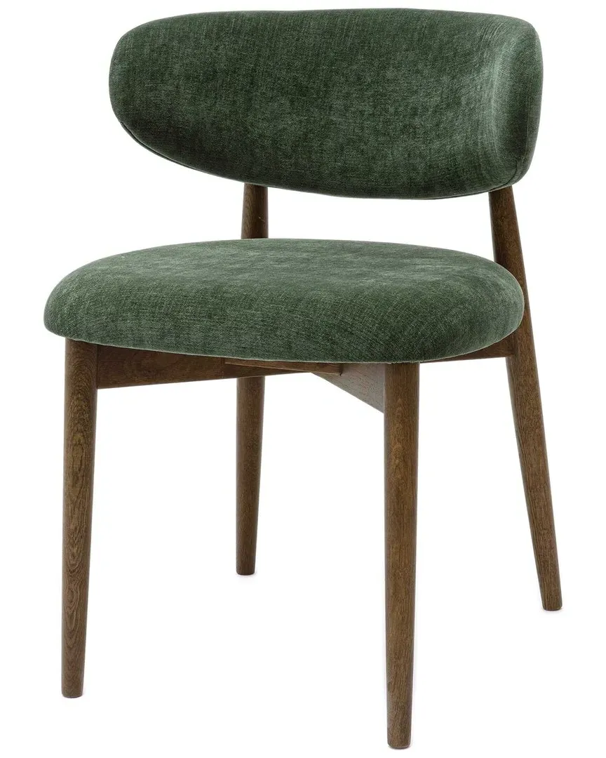 Zinea Performance Velvet Dining Chair - Forest Green image