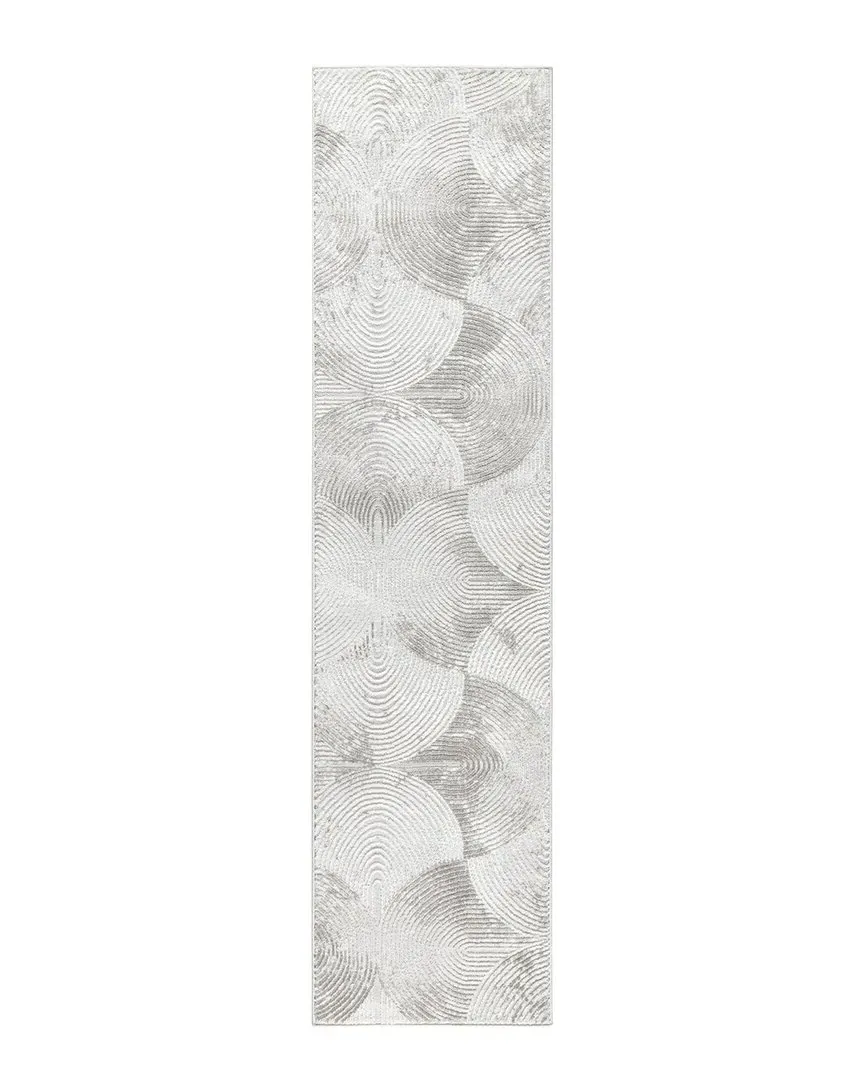 Textured Soft Arches Area Rug - Grey, Polyester image