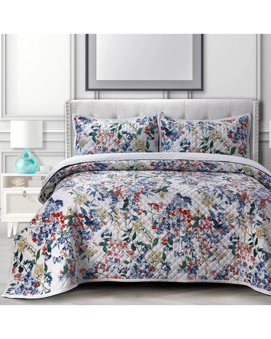 Floris Oversized Quilt Set - Multicolor, Velvet image