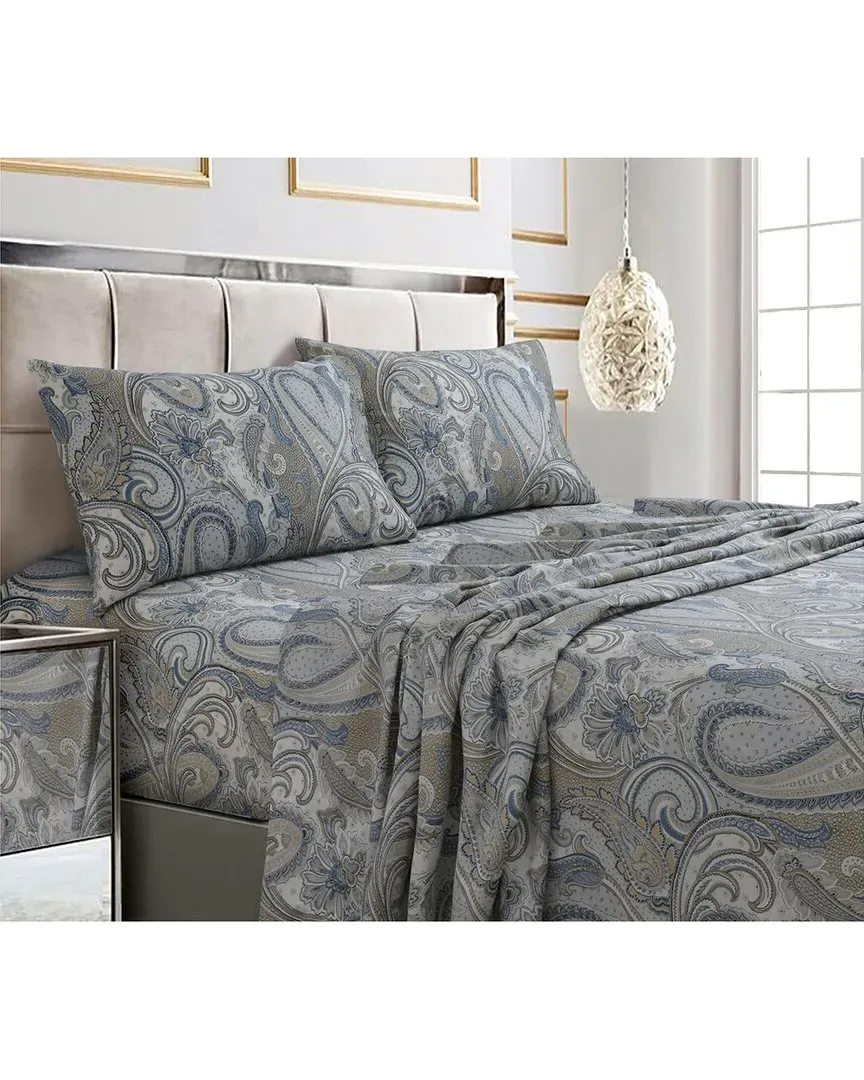 Paisley Park 300TC Cotton Sateen Sheet Set - Multicolor image