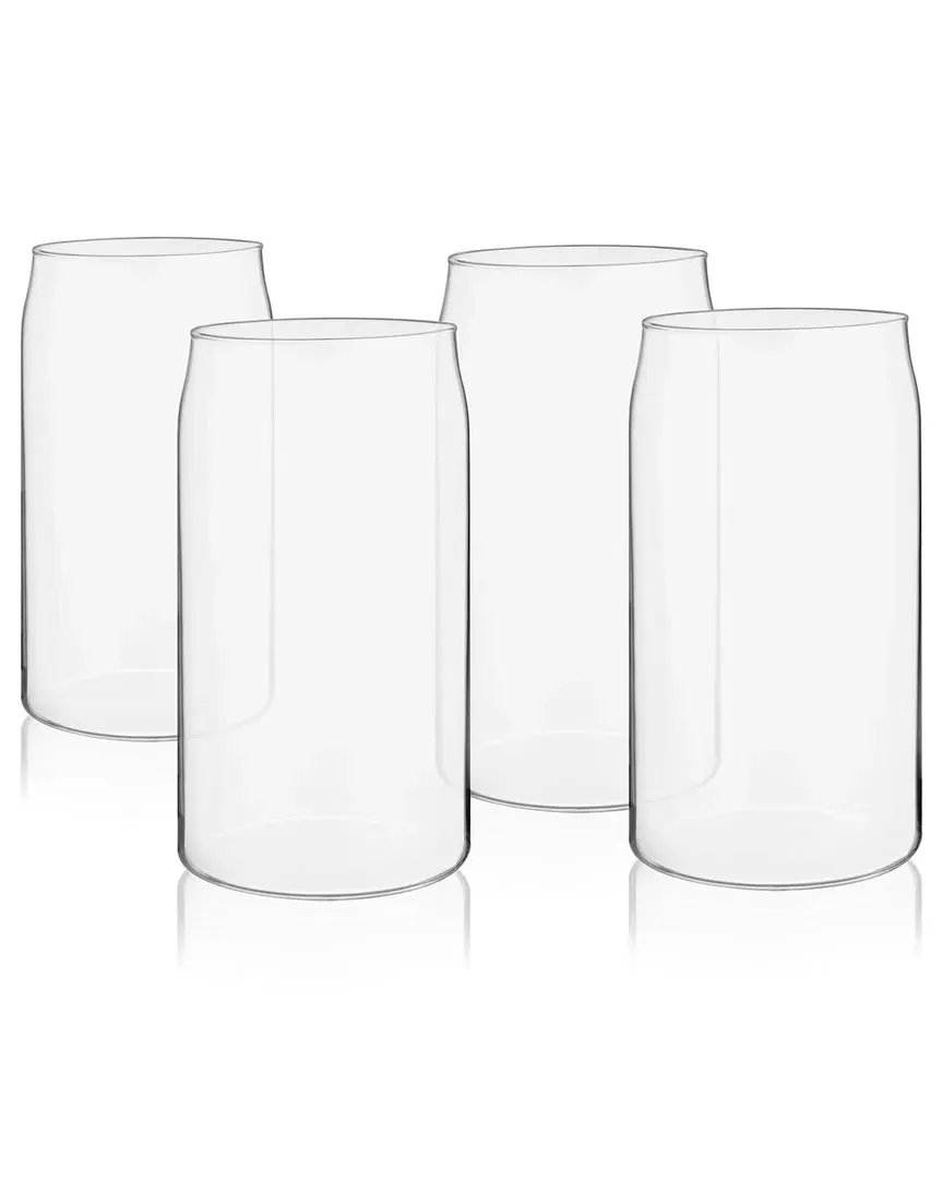 Beer Can Pint Glasses, Set of 4 - Clear image