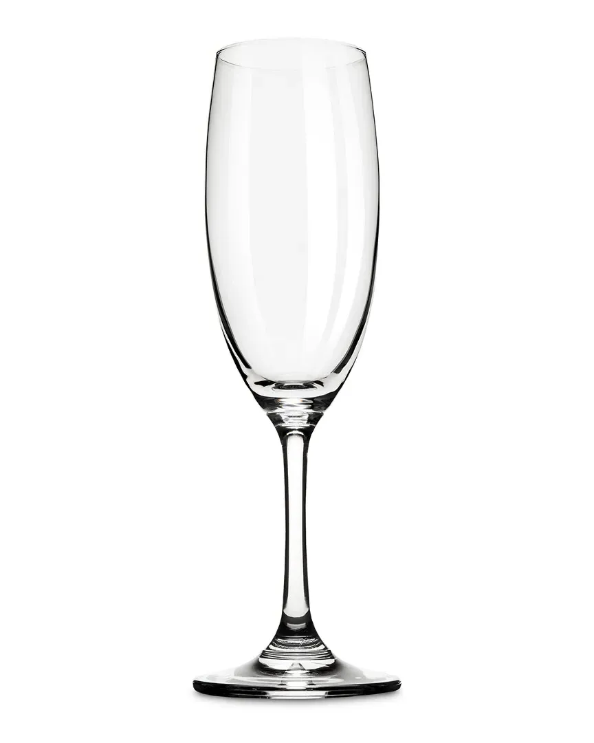 CuvZe Set of 4 Champagne Flutes - Clear, Lead-Free Crystal image