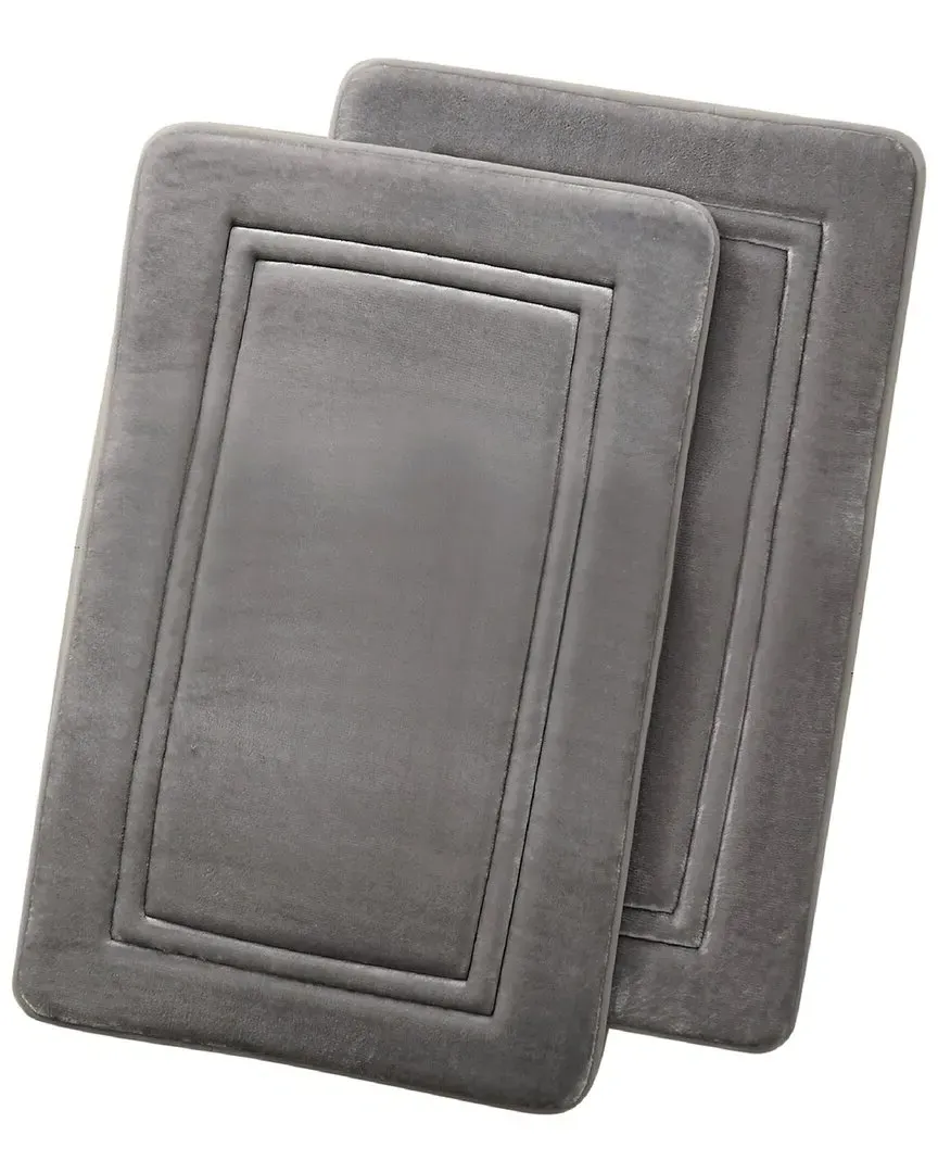 Heiq Antimicrobial Memory Foam Bath Rug - Grey