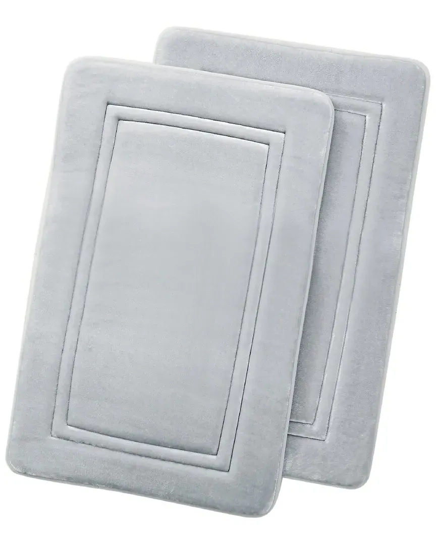 Heiq Antimicrobial Memory Foam Bath Rug - Grey