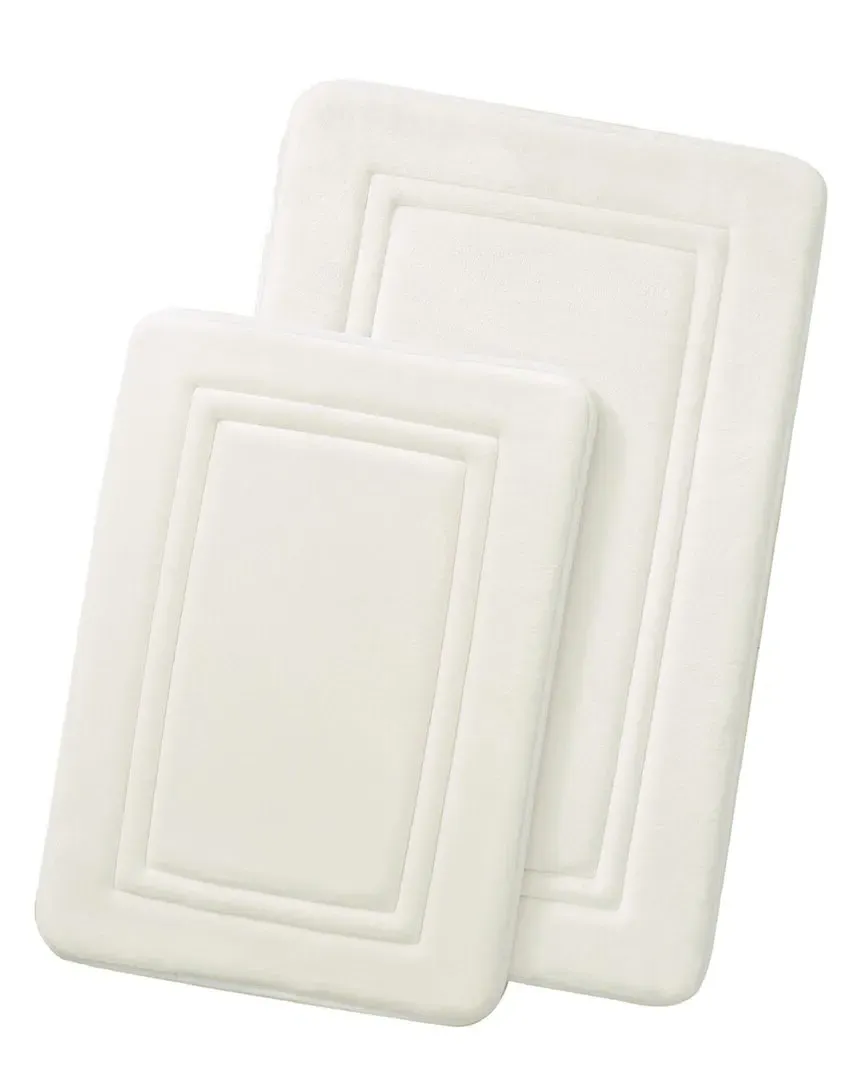 Heiq Antimicrobial Memory Foam Bath Rug - Ivory