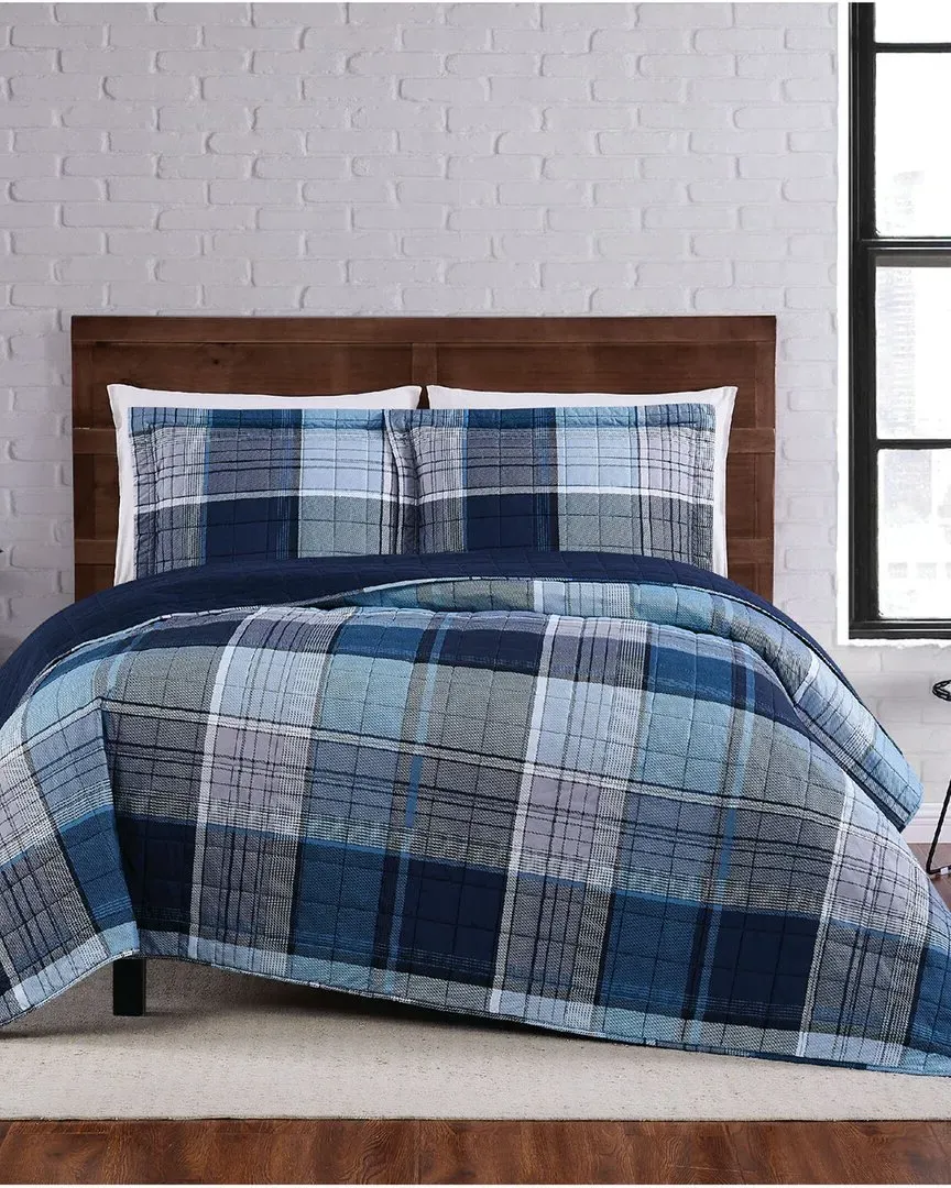 3-Piece Quilt Set - Multi, Microfiber