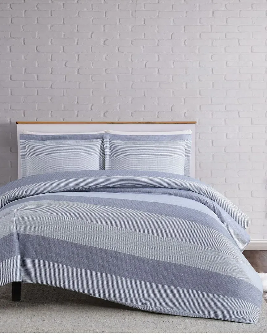 3pc Duvet Cover Set - Grey, Microfiber