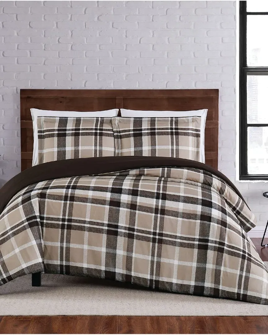 3pc Duvet Cover Set - Taupe, Microfiber