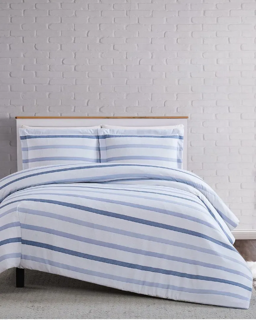 3pc Duvet Cover Set - White, Microfiber