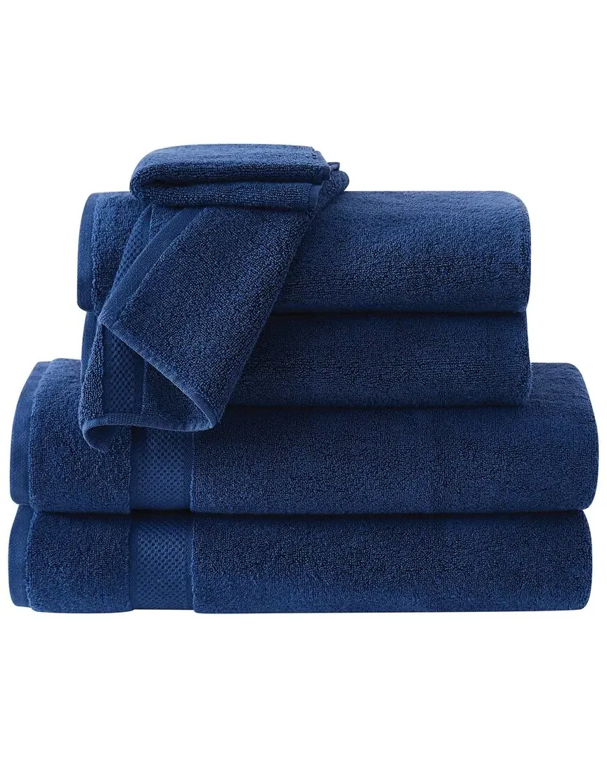 Cloud 6pc Towel Set - Navy, Cotton