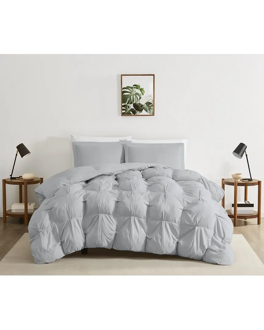 Cloud Puffer Comforter Set - Grey, Microfiber image