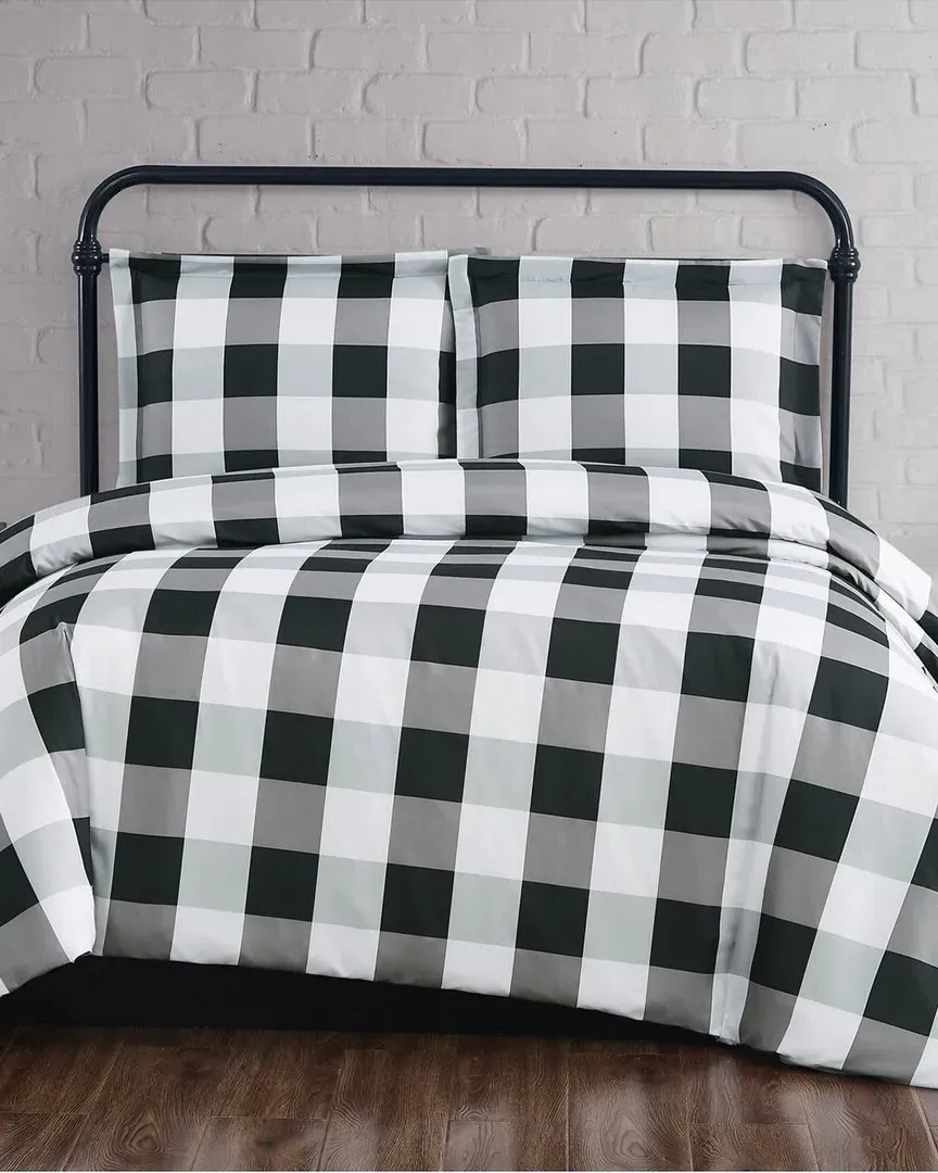 Everyday Buffalo Plaid Comforter Set - Black, Polyester