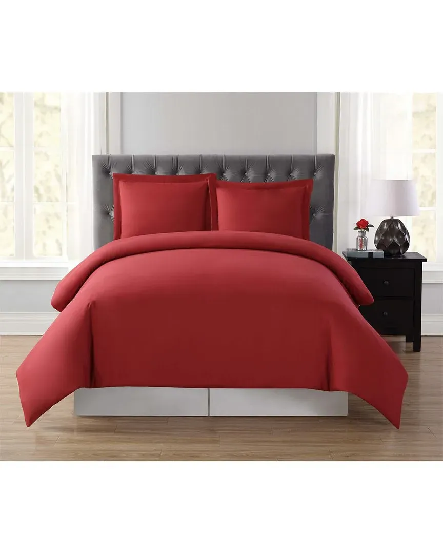 Everyday Comforter Set with Removable Cover - Red