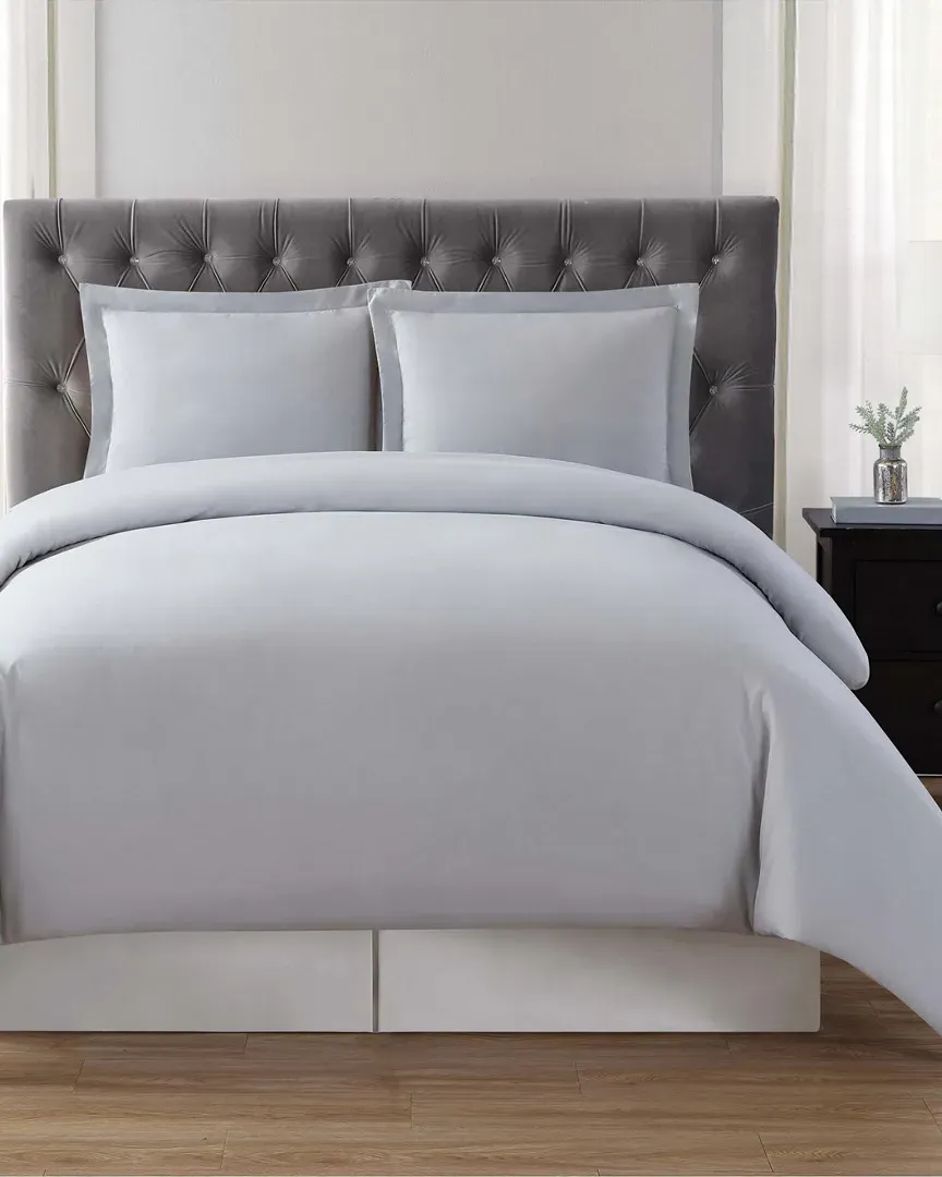 Everyday Duvet Set - Silver Grey, Microfiber