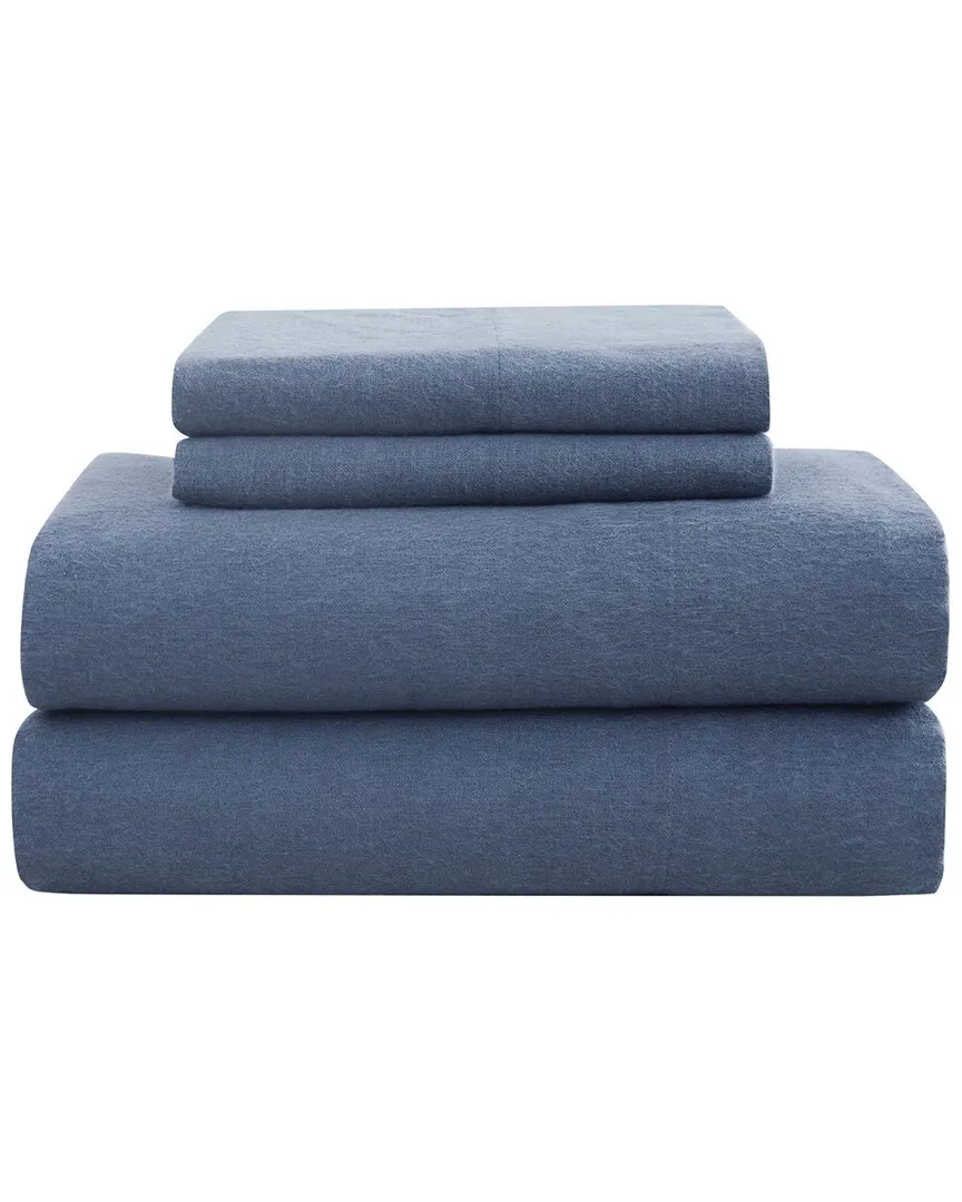 Flannel Sheet Set - Blue, Cotton image