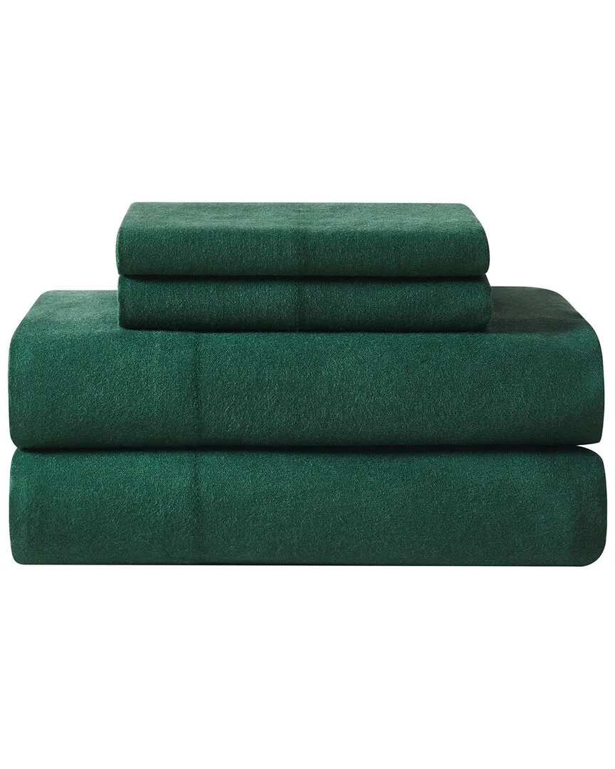 Flannel Sheet Set - Green, Cotton
