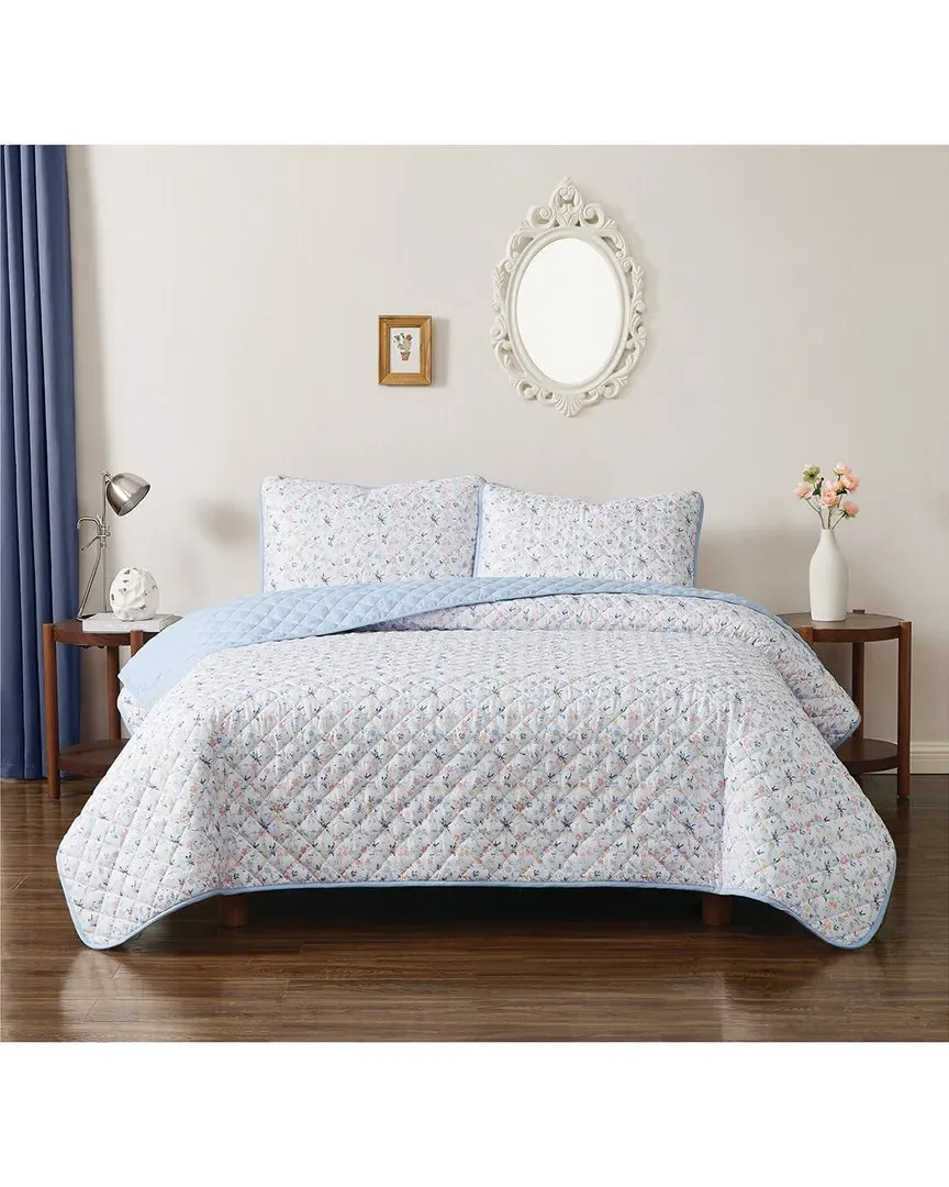 Maine Floral Quilt Set - Multicolor, Microfiber image