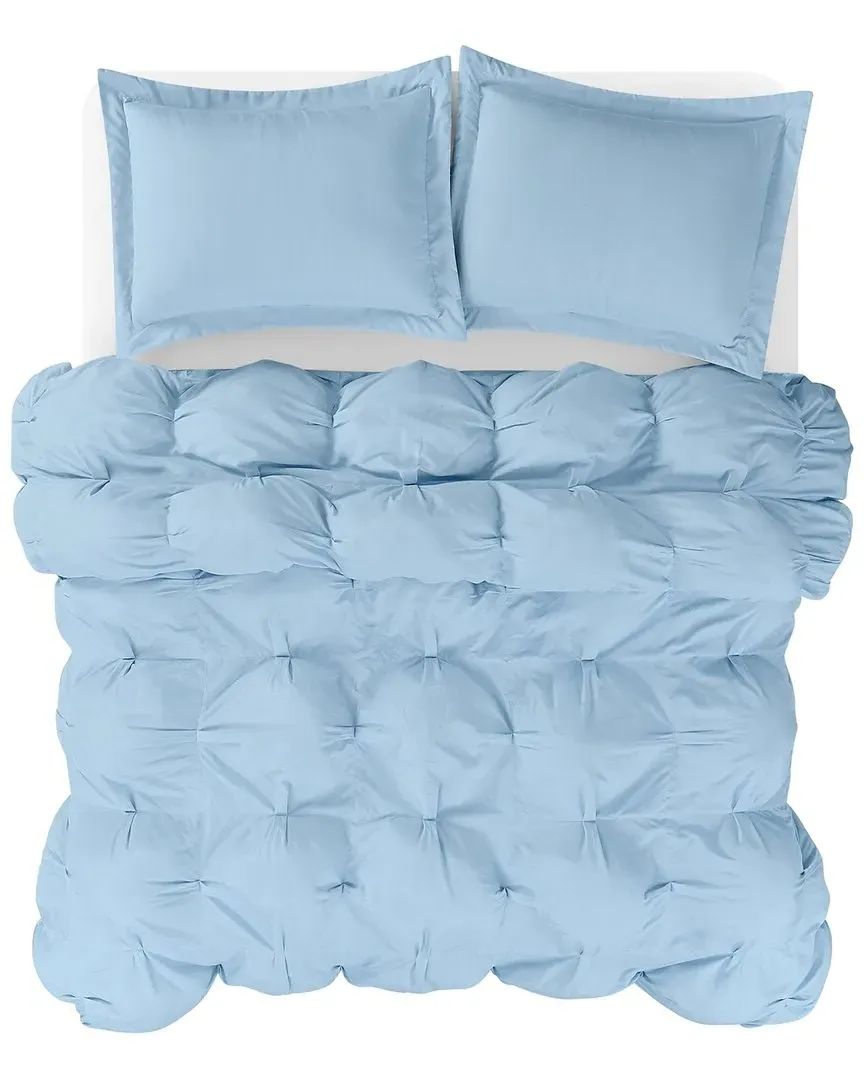 Oversized Puffer Comforter Set - Sky Blue, Microfiber
