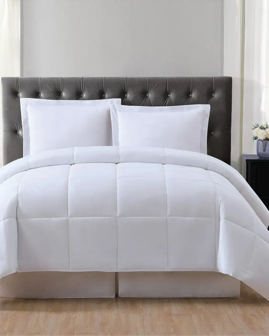 Reversible Comforter Set - White, Polyester image