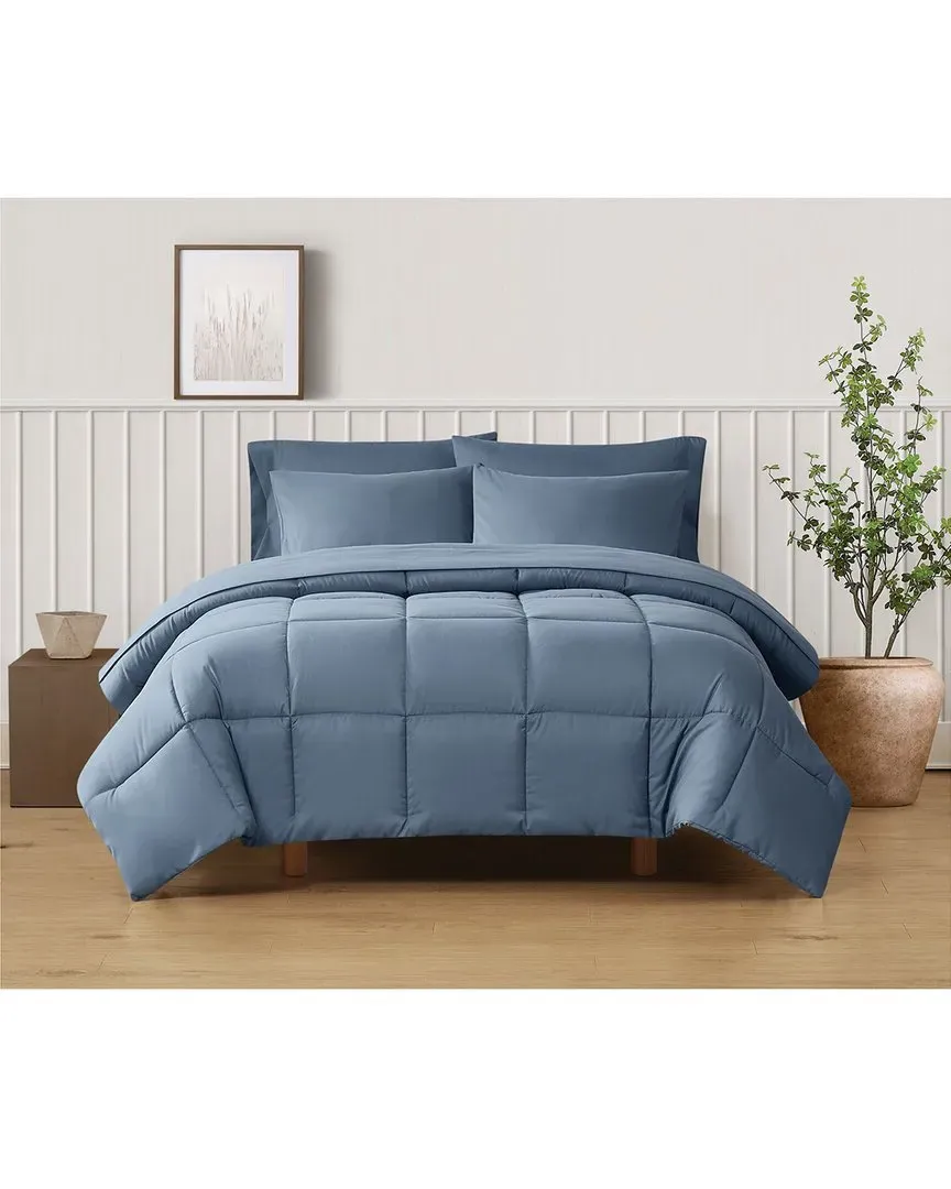 Solid Comforter Set - Blue, Recycled Polyester