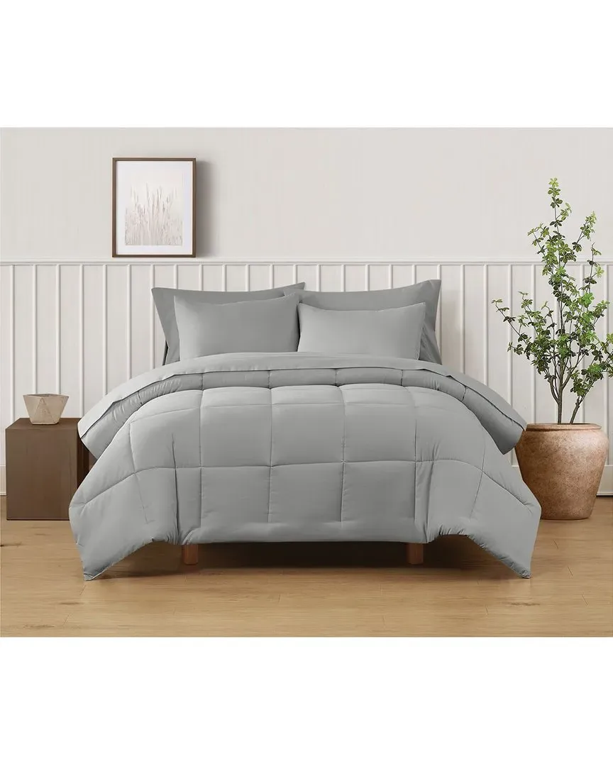 Solid Comforter Set - Grey, Recycled Polyester